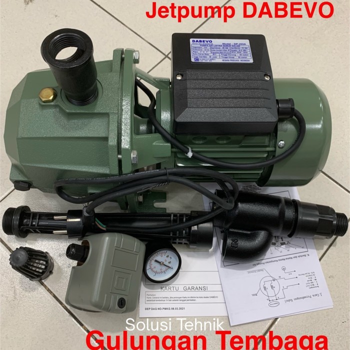 PREMIUM POMPA JET PUMP DABEVO DP. 255A POMPA SUMUR DALAM. GULUNGAN TEMBAGA.