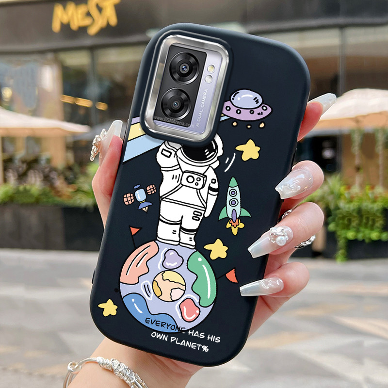 Casing Hp Untuk OPPO A57 2022 A77 2022 A57s A57e A77s Case Casing Softcase astronot gemuk HP Kesing 