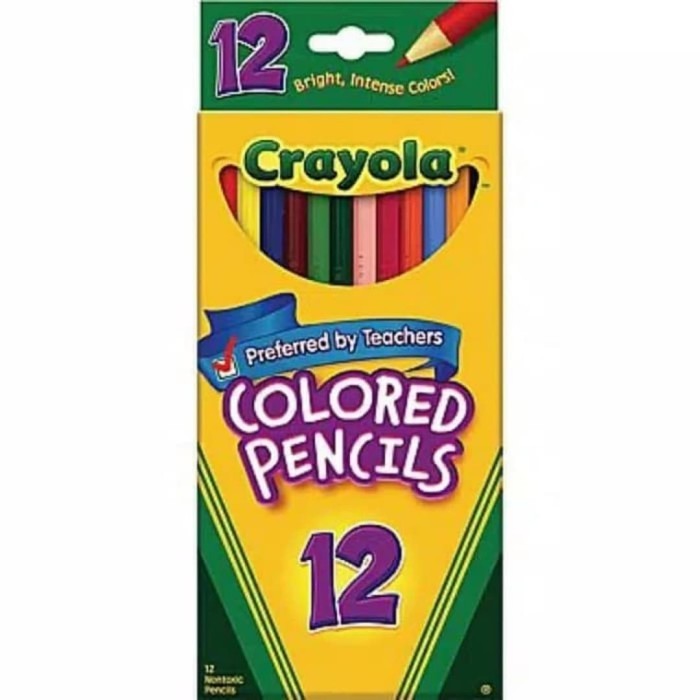 

TERBARU Crayola Colored Pencils 12, Pensil 12 warna. BISA GRAB!