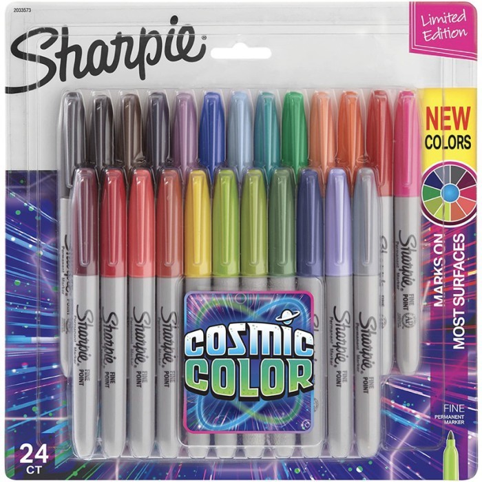 

TERBARU NEW Sharpie Markers Fine Point 24 Cosmic Colors LIMITED EDITION! BISA GRAB!