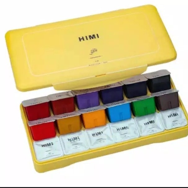 

TERBARU Miya himi Gouache color 18 clr x 30 ml with case