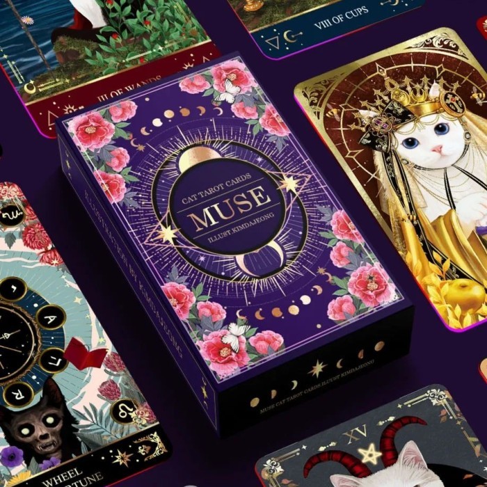 

TERBARU The Muse Cat Tarot Cards by Kim Dajeong Limited Edition Tarot Deck PROMO!