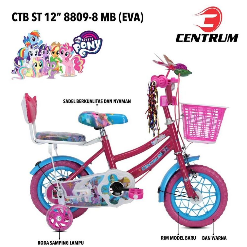 Sale Sepeda Anak Keranjang MIni Cewe Perempuan Ukuran 12 inch Ban Eva / Sepeda Anak Roda 2 ( dua )  