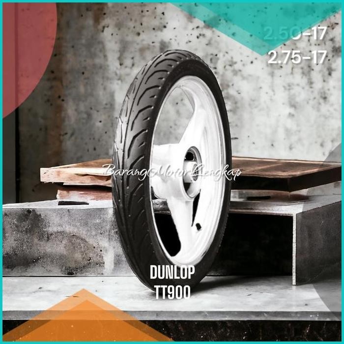 Paketan Paket Ban Depan Belakang Dunlop TT900 Ring 17 non tubless tube