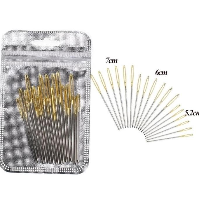 Terlaris 18pcs/set jarum rajut /jarum sulam / jarum tapestry ujung tumpul JSL18 SALE