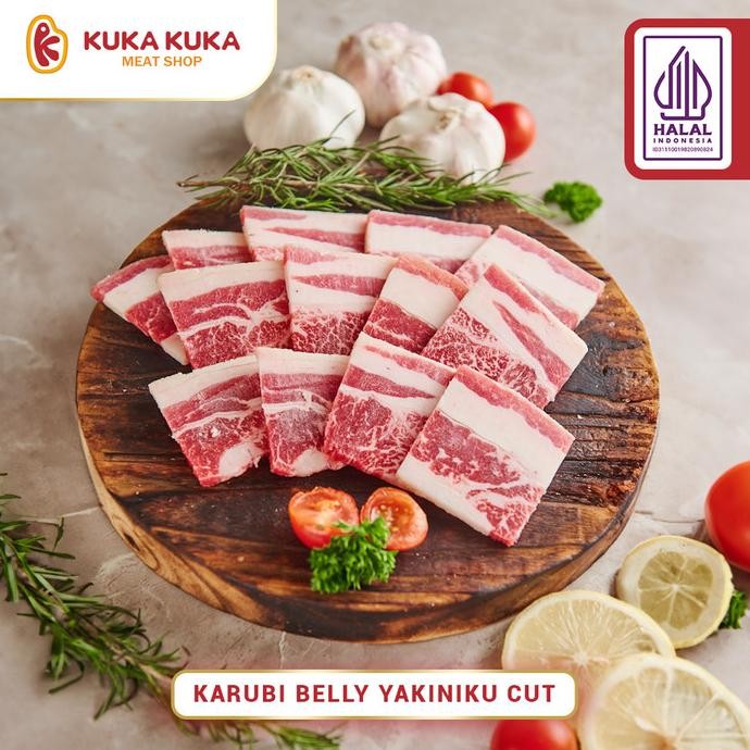 

Terbaru Us Prime Wagyu Karubi Marbling 6-7 Yakiniku Cut! -250Gr