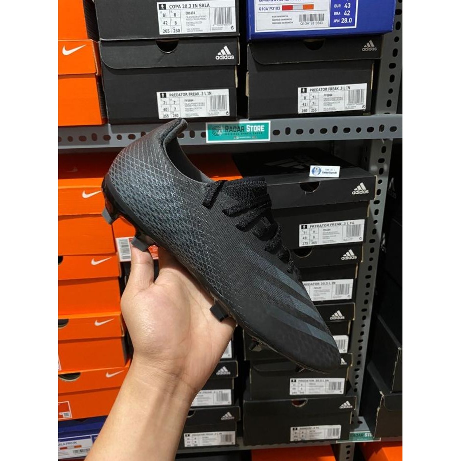 Sepatu Bola Adidas X Ghosted.3 FG Core Black EH2833 Original BNIB DEL