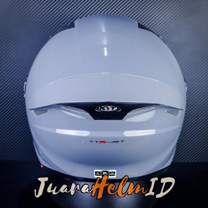 KYT HELM TTR JET SOLID / GORILLA GREY / TTR-JET DOUBLE VISOR KUN