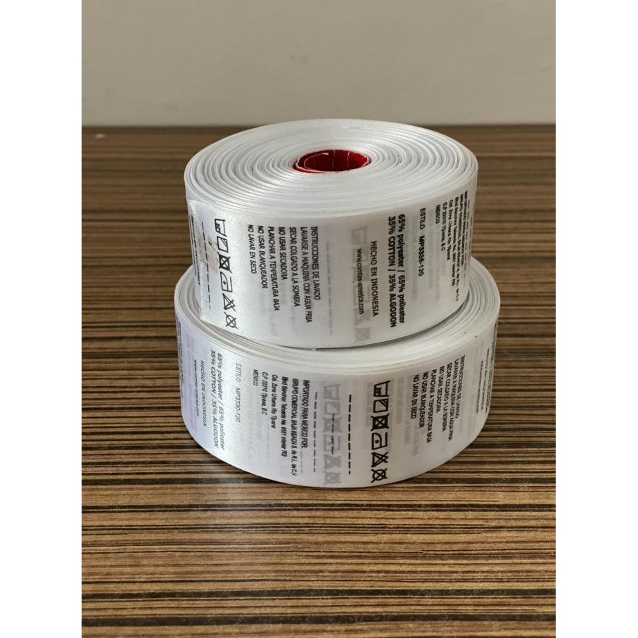 

Sale Washing Label / Care Label Saten Printing
