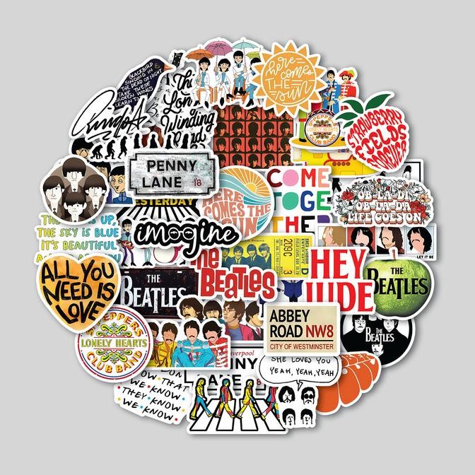 

Sale Sticker Pack The Beatles | Sticker Tumbler | Stiker Laptop Koper Helm
