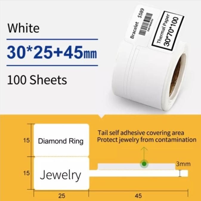 

Sale Thermal Cable Label Sticker Niimbot B21 Refill Label - Kabel