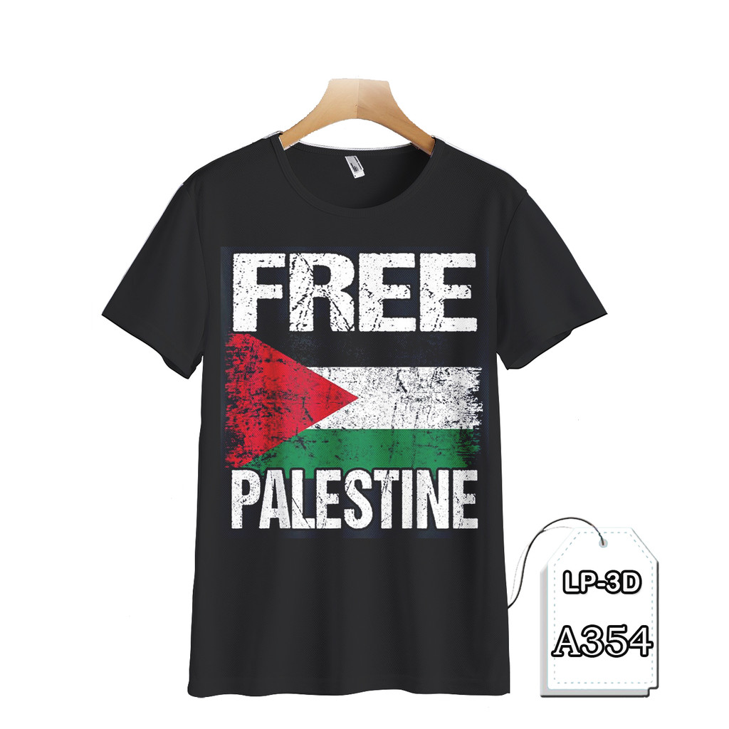 Kaos Palestina Kaos Palestine Anak Printing 3D Fashion Kaos Keren dan Trendy LP3D-A354