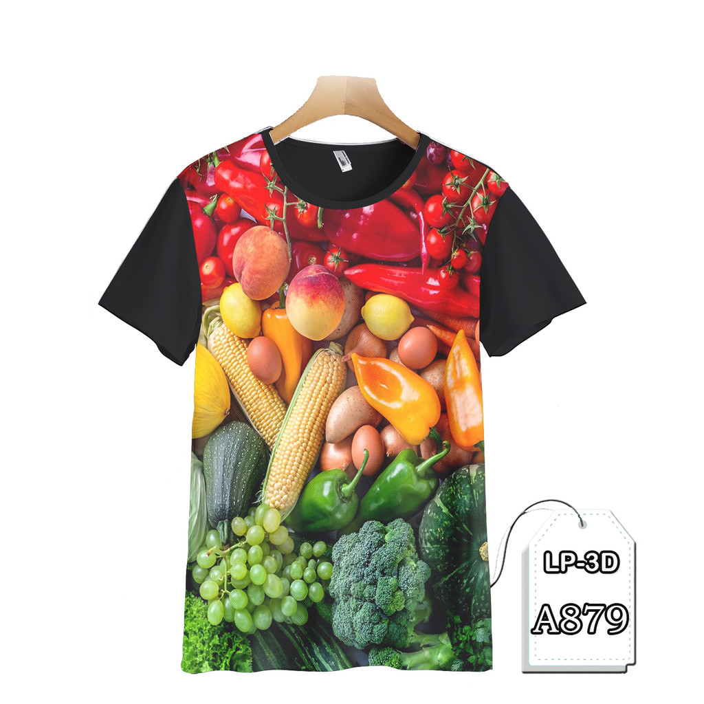 Kaos Sayuran Baju Anak dan Dewasa Printing 3D Fashion Kaos Keren dan Trendy LP3D-A879