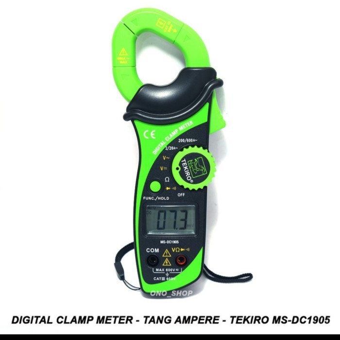 Jual Digital Clamp Meter - Tang Ampere - Tekiro Ms-Dc1905 Tang Amper Tekiro