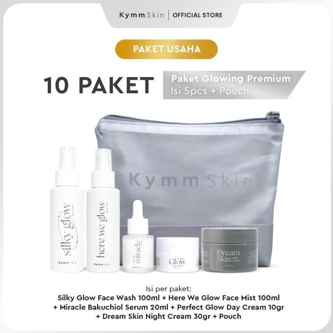 TERMURAH KYMM SKIN PAKET USAHA/PAKET RESELLER [PAKET GLOWING PREMIUM LENGKAP]