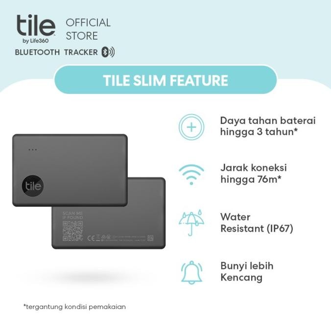 Tile Slim - Bluetooth Tracker / Pelacak Pintar