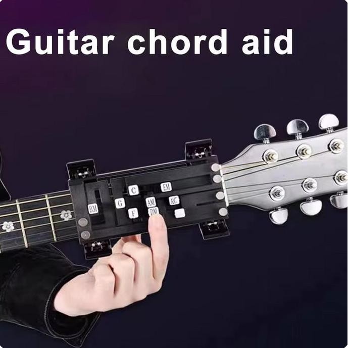 Alat Bantu Latihan Gitar /Alat bantu latihan Chord gitar Satu Tombol / Folk Guitar Chord Practice To