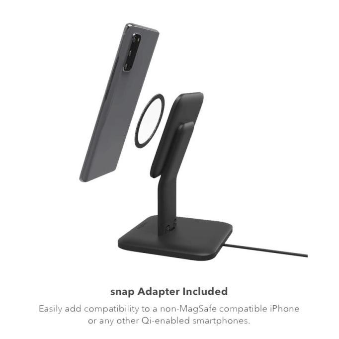

Mophie Fast Wireless Charger Stand Snap+ Qi Charging 15W Terlaris