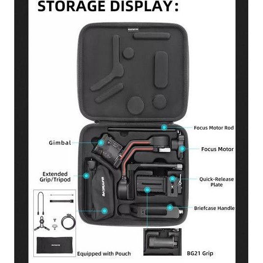 

Sunnylife Multifunctional Shoulder Carrying Case For Dji Ronin Rs 3 Terlaris