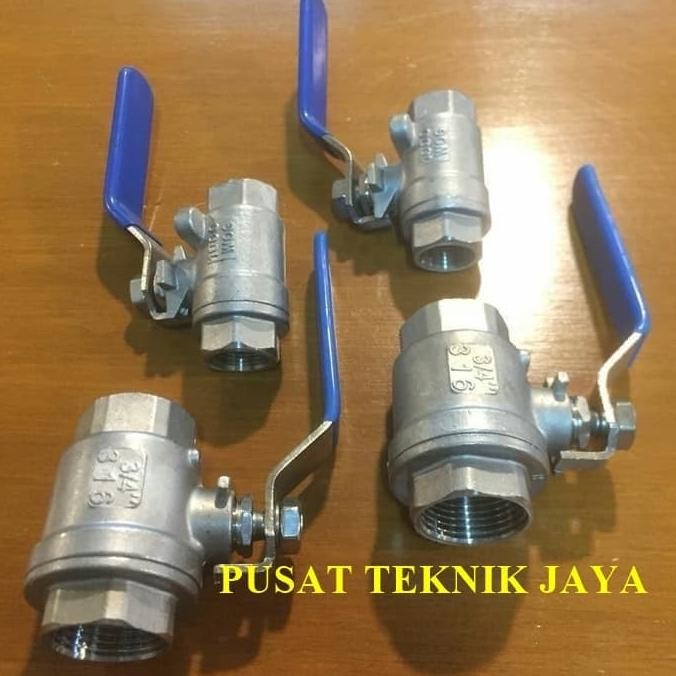 

Kran Air Ball Valve Sankyo 2Pc Stainless Steel 1 1/2"(Inch) Terlaris