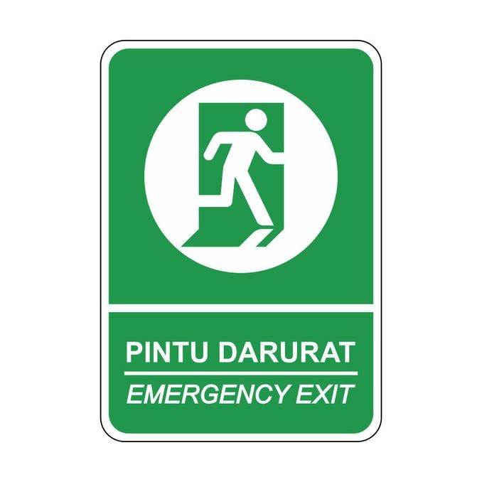 

Rambu Pintu Darurat 35Cm X 50Cm Plat Alumunium Terlaris