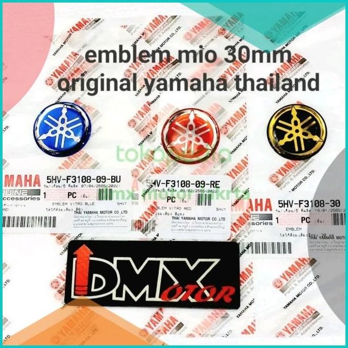 Emblem 5HV tameng depan mio sporty smile soul original yamaha thailand