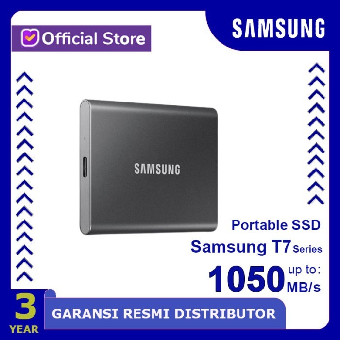 Ssd Samsung T7 2Tb Portable - Ssd Eksternal Usb 3.2