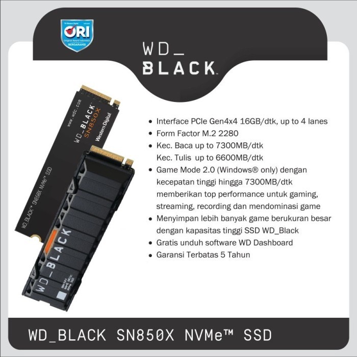 Ssd Wd Black Sn850X 2Tb - Ssd M.2 Nvme Pcie
