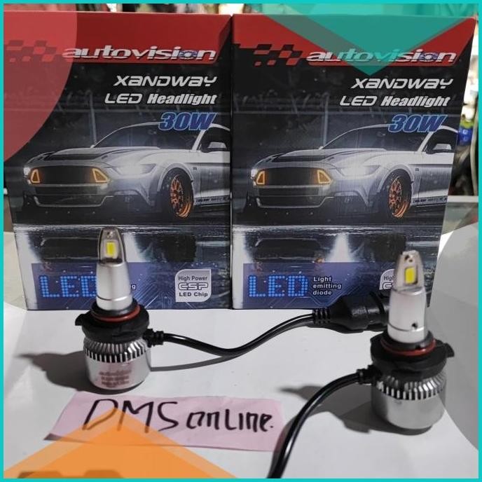 Led H11 HB3 900 HB4 9006 H7 H27 Xandway 30W Autovision Garansi 1Th 07D