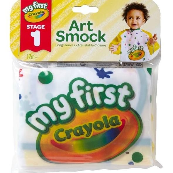 

My First Crayola Art Smock Stage 1 Long Sleeves Kids Apron 12m+