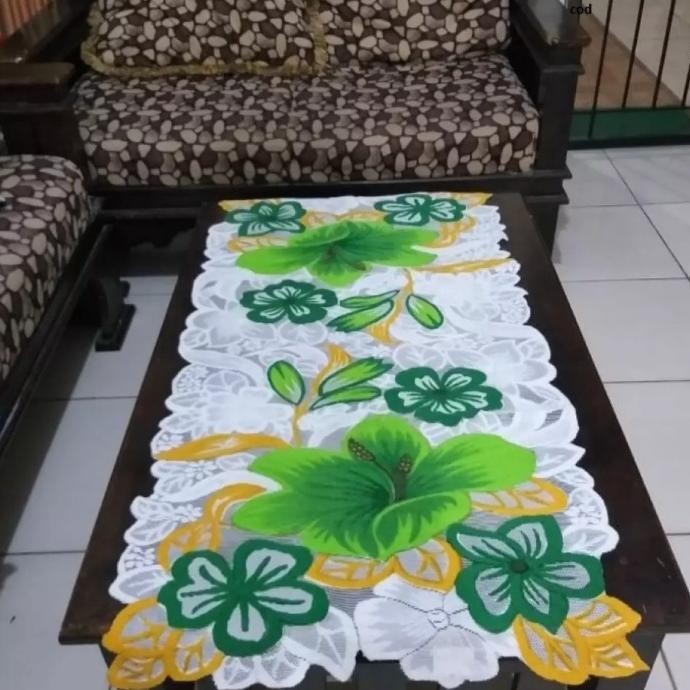 Taplak Meja Ukuran 100x50 Cm. Atau Taplak Meja Ruang Tamu Karakter Minimalis Modern|