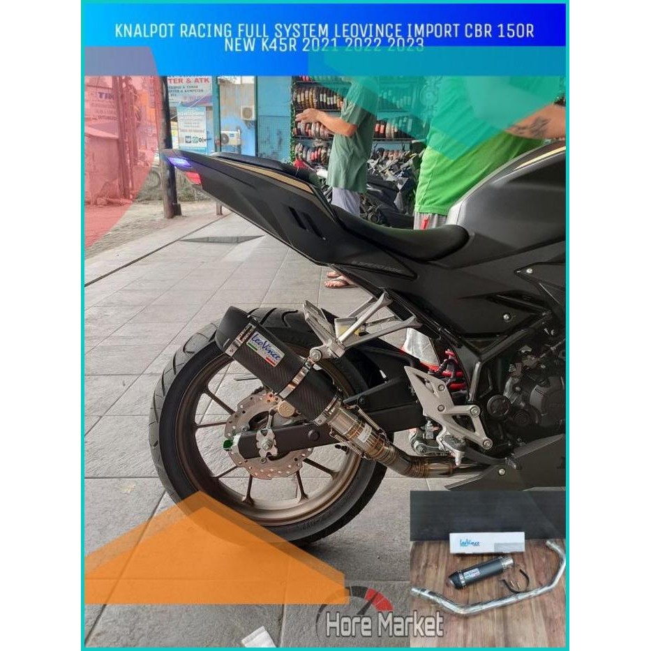 KNALPOT RACING FULL SYSTEM NEW CBR 150R K45R 2021 2022 2023 LEOVINCE 0