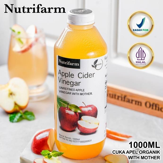 

CUKA APEL ORIGINAL ORGANIK 1000ML / APPLE CIDER VINEGAR / [terbaik]
