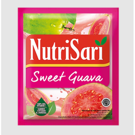 

Nutrisari Jambu Biji 1 Renceng Isi 5 Original Asli