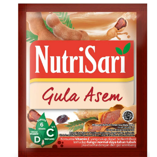 

Nutrisari Gula Asem 1 Renceng Isi 5 Original Asli