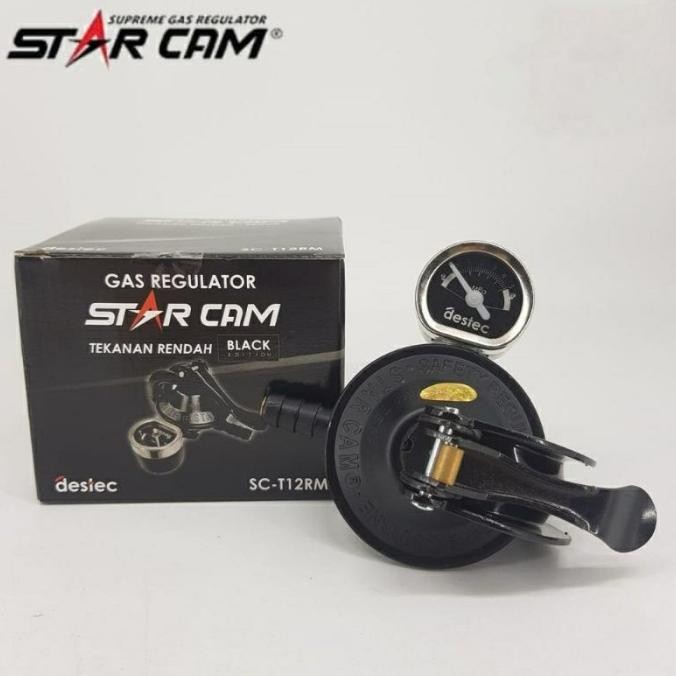 Regulator Gas StarCam SC-T12RM Tekanan Rendah dengan Indikator Meter/Regulator gas putar/Regulator g