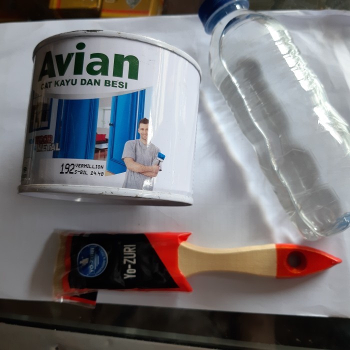 Paket Cat avian 1/2 kg + kuas 1 1/2inch + thiner SE01