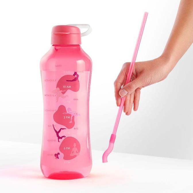 TUPPERWARE ORIGINAL AQUAVIBE 2L BOTOL MINUM PINK / BIRU / UNGU