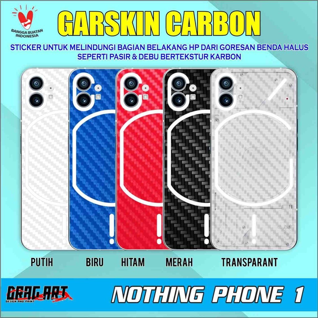 

Wrap* Nothing Phone 1 Karbon Texture 3d Wrap Skin Stiker Garksin CUSTOM Gratis (2pcs)
