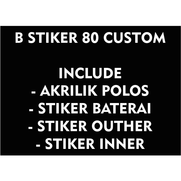 

Wrap* B Stiker 80 Wrap Skin Stiker Garksin CUSTOM Gratis (2pcs)