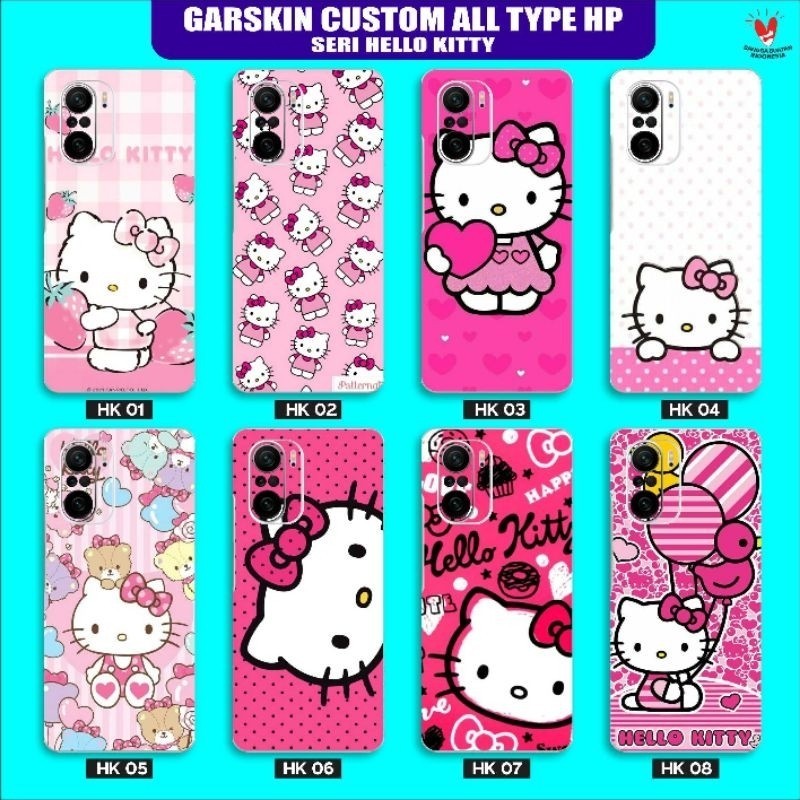 

Wrap* Handphone Hello Kitty Untuk Semua Type Wrap Skin Stiker Garksin CUSTOM Gratis (2pcs)