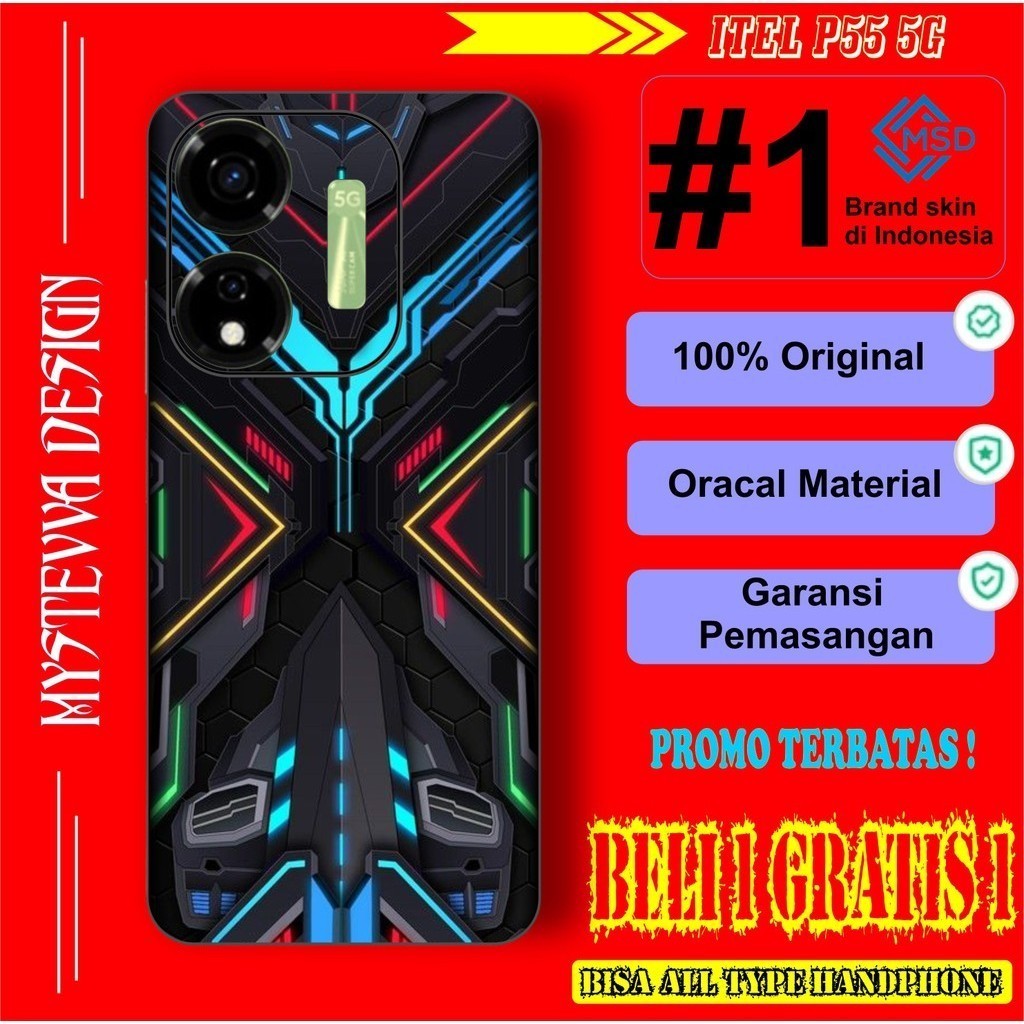 

Wrap* Itel P55 5G Wrap Skin Stiker Garksin CUSTOM Gratis (2pcs)