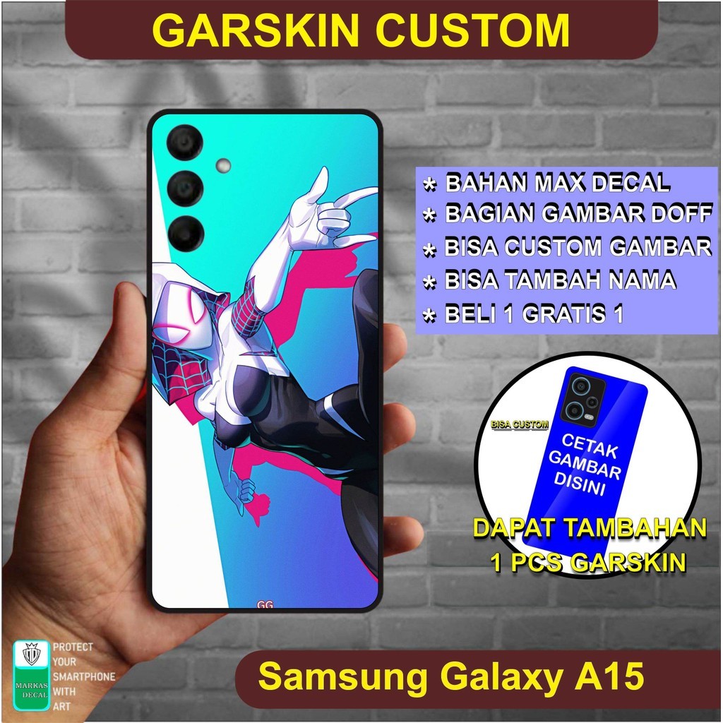 

Wrap* Samsung Galaxy A15 Wrap Skin Stiker Garksin CUSTOM Gratis (2pcs)