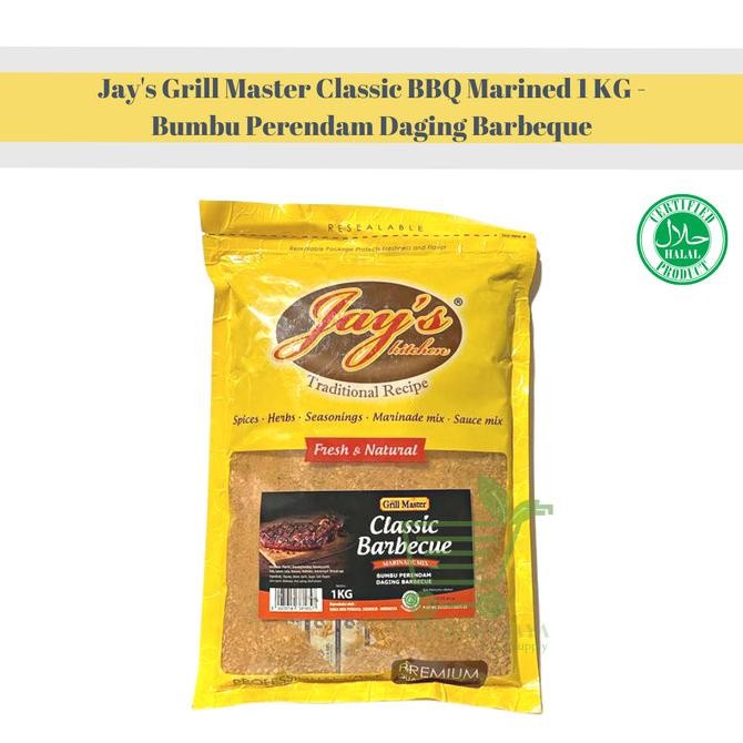 

Jay's Grill Master Classic BBQ Marined 1 KG - Bumbu Perendam Daging SM88