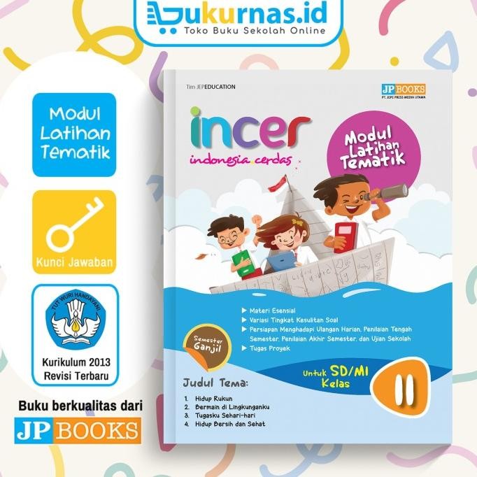 

STOK TERBATAS Buku Latihan Soal Tematik SD Kelas 2 Semester Ganjil INCER