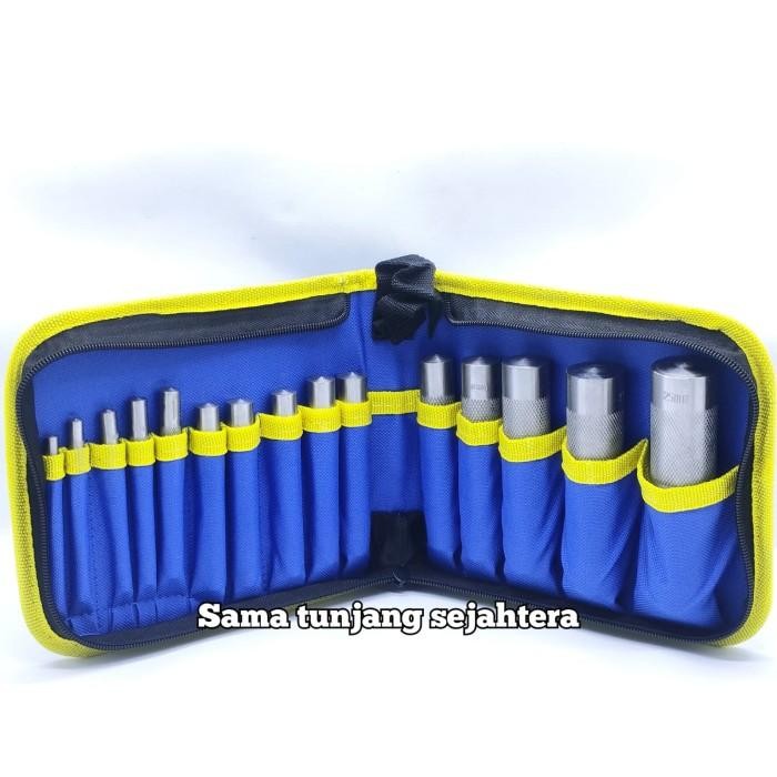 

Plong Set 15 Pcs (3 - 25 Mm) / Hollow Punch Pembolong Plat