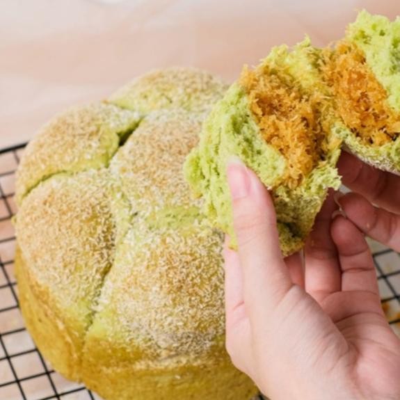 

siap kirim vegan klepon roti sobek | nude healthy whole wheat sarapan egg free