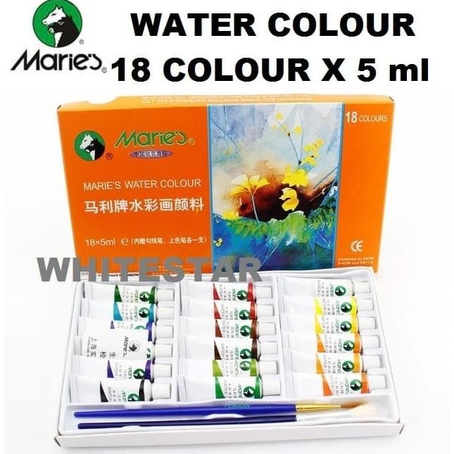 

Sale Cat Air / Water Color Maries Set 18 Warna