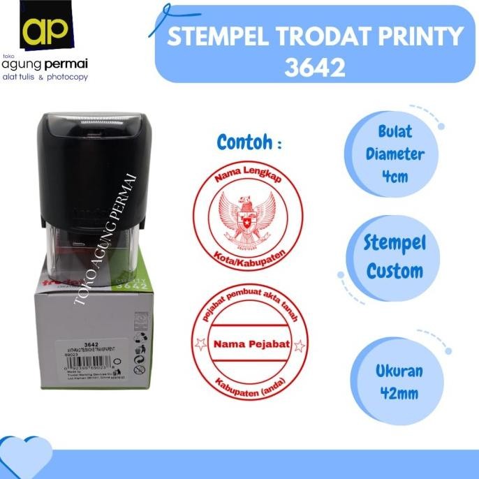 

Premium !! Stempel Otomatis Notaris - PPAT Trodat 3642