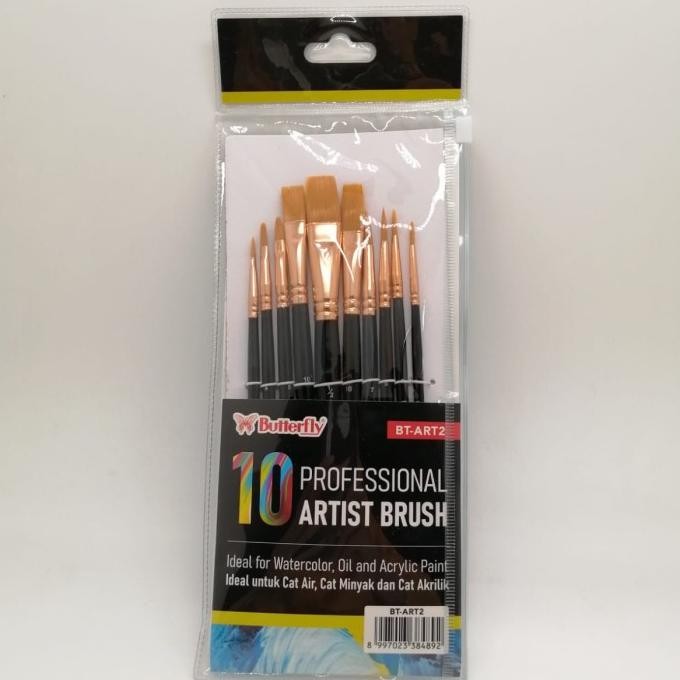 

HOT 2025 !! Kuas Lukis Butterfly Professional Set BT-ART2